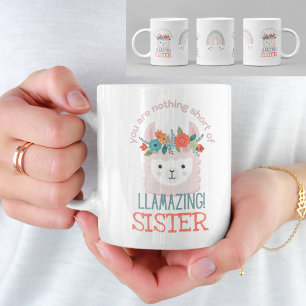 NIEDLICHE LLAMA Sie sind Phantastische SCHWESTER A Kaffeetasse