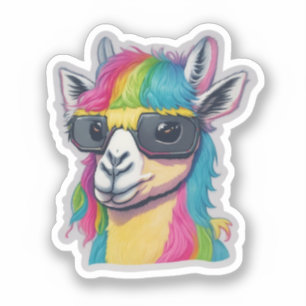 Niedliche Llamas-Aufkleber Aufkleber