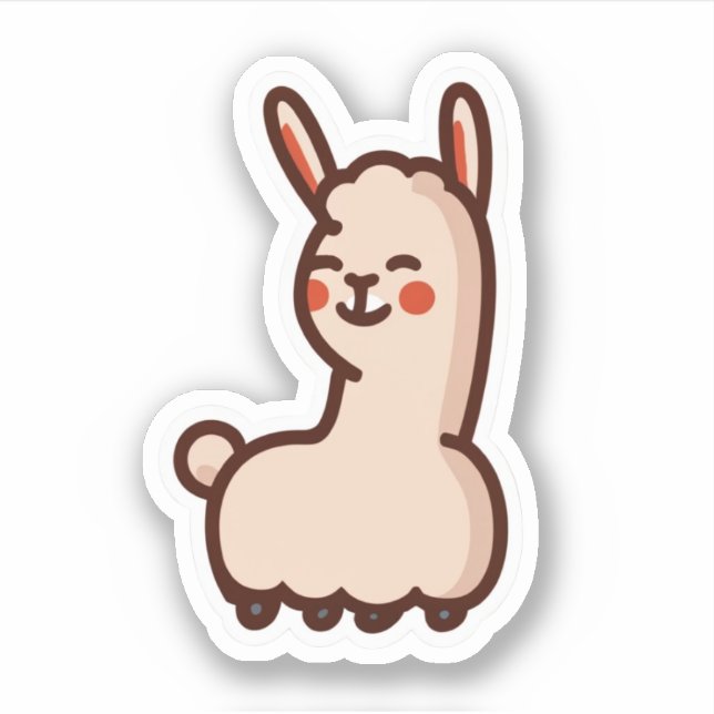 Niedliche Llamas-Aufkleber Aufkleber (Vorderseite)