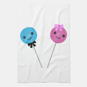 Niedliche Lollipops Küchentuch