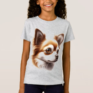 Niedliche Long Hair Chihuahua Welpe Tasse T-Shirt