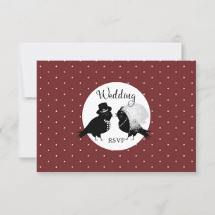 Niedliche Love Bird Bride Parco Tassino UAWG RSVP Karte