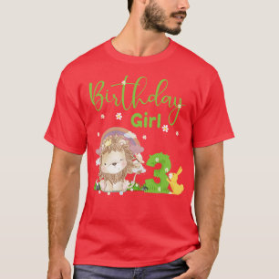 Niedliche Löwe 3. Geburtstagskarte T-Shirt