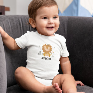 Niedliche Löwe individuell angepasst Baby Strampler
