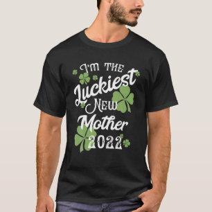 Niedliche Luckiest New Mother Mama St Patricks Bab T-Shirt