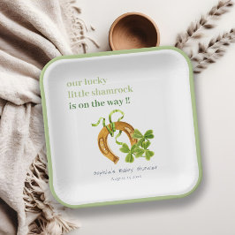 Niedliche Lucky Kleeblatt St Patrick's Day Kinderd Pappteller