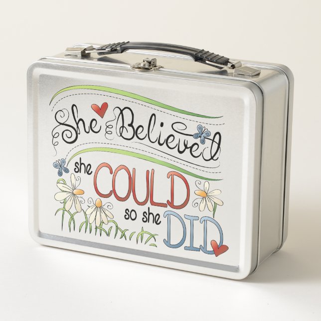 Niedliche Lunch Box aus nicht rostendem Stahl (Vorderseite)
