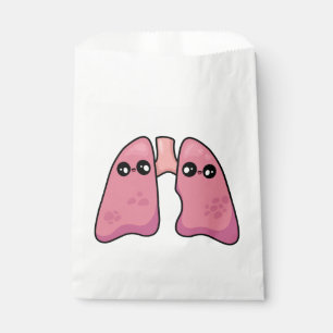 Niedliche Lungen - Humanbiologie Geschenktütchen