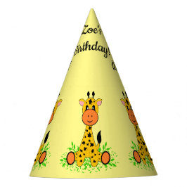 Niedliche lustige Babygiraffe für Kinder jeden Alt Partyhütchen