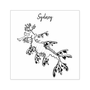 Niedliche, lustige Cartoon-Illustration eines Seed Gummistempel