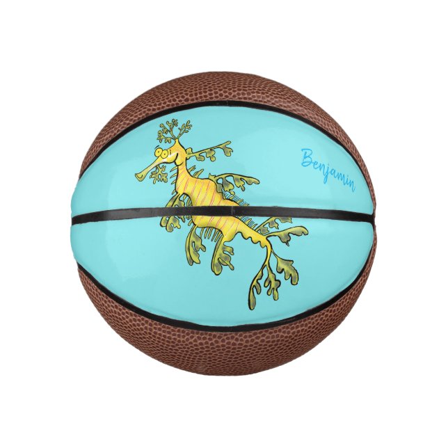 Niedliche, lustige Cartoon-Illustration eines Seed Mini Basketball (Vorderseite)