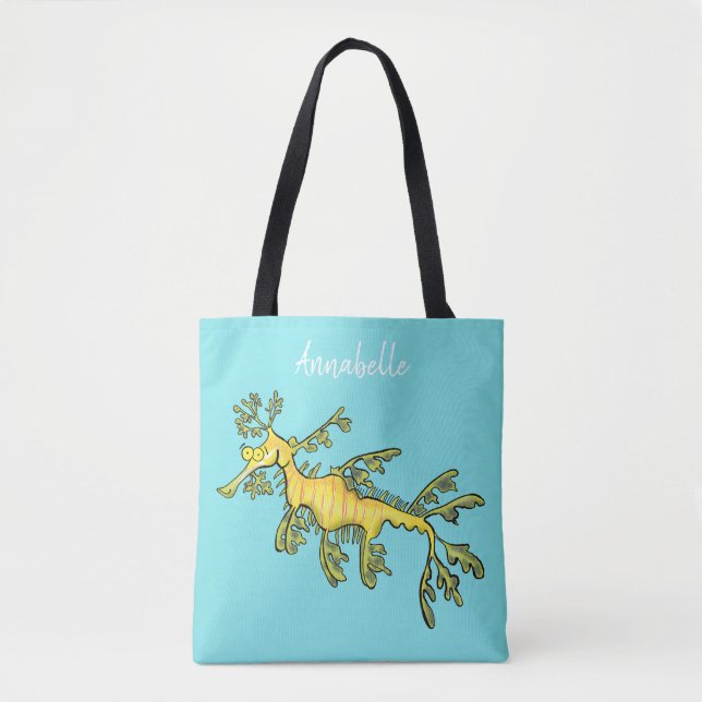 Niedliche, lustige Cartoon-Illustration eines Seed Tasche (Vorderseite)
