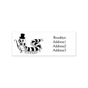 Niedliche lustige Centipez-Cartoon-Abbildung Gummistempel