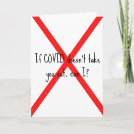 Niedliche, lustige Covid Valentine's Card Karte