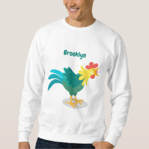 Niedliche lustige Crosshaufenillustrierung des Car Sweatshirt