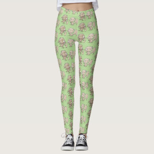 Niedliche lustige Eichhörnchen-Cartoon-Illustratio Leggings