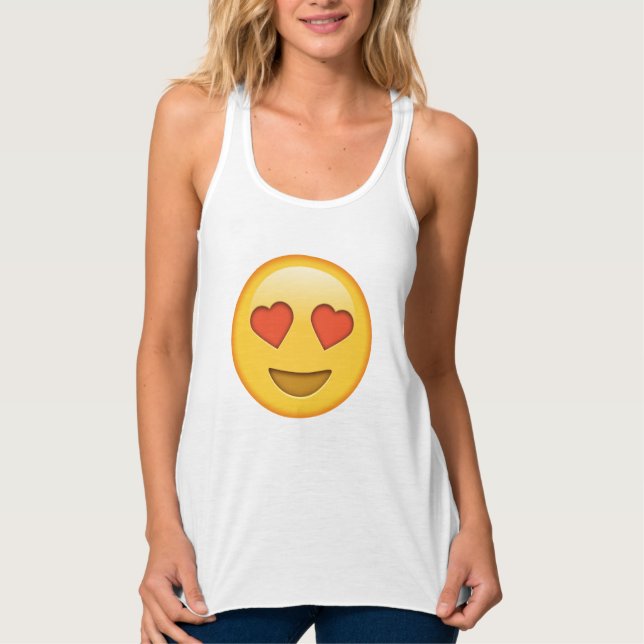 Niedliche, lustige emoji Tank Top (Vorderseite)