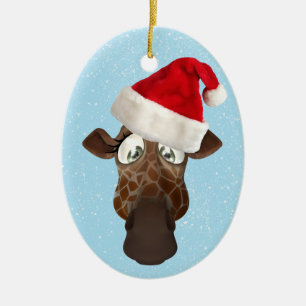 Niedliche lustige Giraffe in der Keramik Ornament