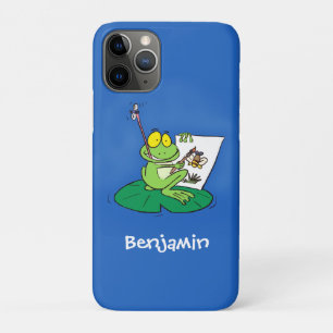 Niedliche, lustige, grüne Froschszene Cartoon-Abbi Case-Mate iPhone Hülle
