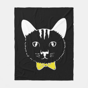Niedliche lustige Katze Fleecedecke