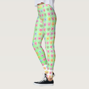 Niedliche, lustige, mädchenhafte Konversation Leggings