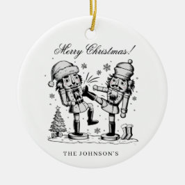 Niedliche lustige Nussknacker Weihnachten personal Keramik Ornament