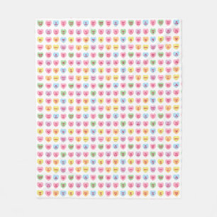 Niedliche, lustige, persönliche Konversationsmuste Fleecedecke