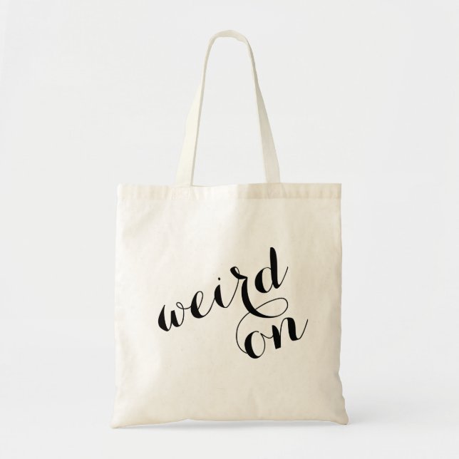 Niedliche lustige Taschen-Tasche - sonderbar an Tragetasche (Vorne)