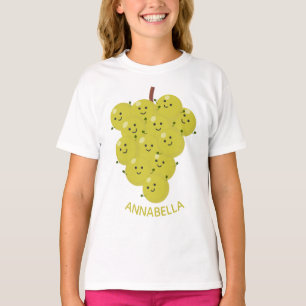 Niedliche, lustige Trauben-Cartoon-Illustration T-Shirt