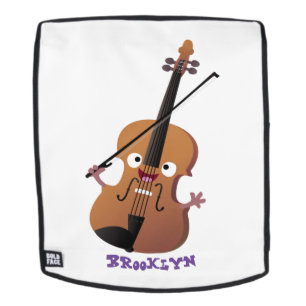 Niedliche lustige Violinmusikfigur Rucksack