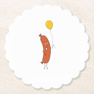 Niedliche lustige Wurst Untersetzer