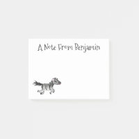 Niedliche lustige Zebra-Cartoon-Illustration