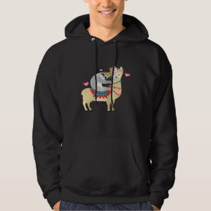 Niedliche Luth Riding Llama Alpaca Hoodie