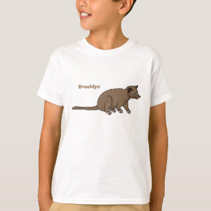 Niedliche Luwak Civet Cartoon Abbildung T-Shirt