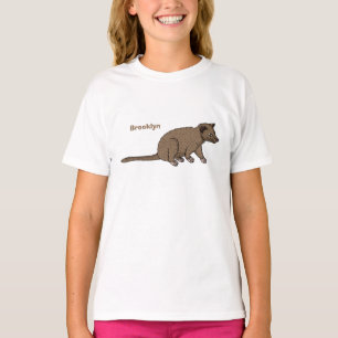 Niedliche Luwak Civet Cartoon Abbildung T-Shirt