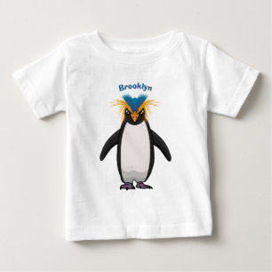 Niedliche Macaroni-Pinguin-Cartoon-Abbildung Baby T-shirt