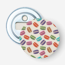 Niedliche Macarons-Muster mit Polka-Punkten Flaschenöffner