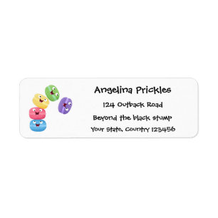 Niedliche Macaros Cartoon Illustration