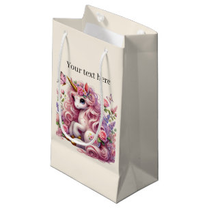 Niedliche Mädchen Einhorn-Party anpassbar Kleine Geschenktüte