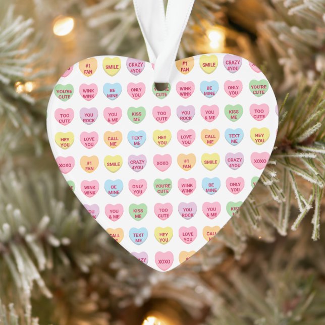 Niedliche, mädchenhafte Konversationsmuster Ornament (Baum)