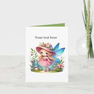 Niedliche Mädchenmärchenfreunde Karte