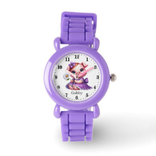 Niedliche Mädchenschweine Armbanduhr