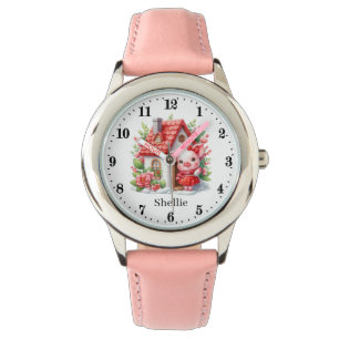 Niedliche Mädchenschweine Armbanduhr