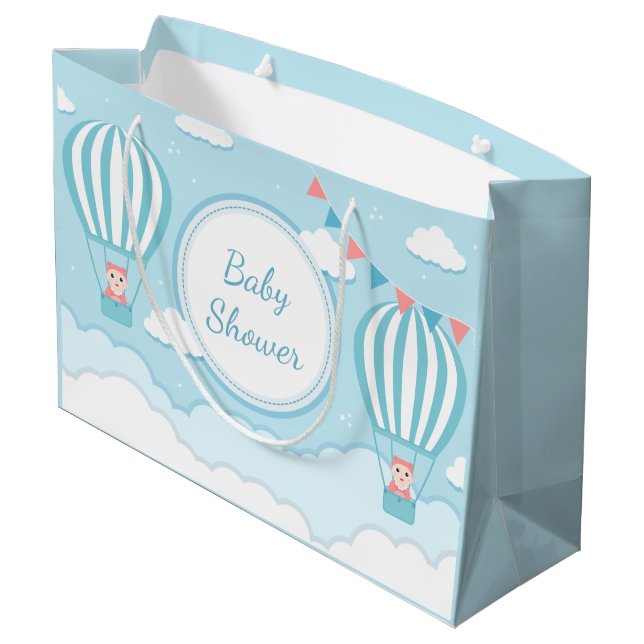 niedliche Mädchentwöhne duschen Große Geschenktüte (Rückseite Schrägansicht)