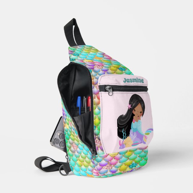 Niedliche Mädels Fantasie tragen Namen Crossbody Bag (Offen)