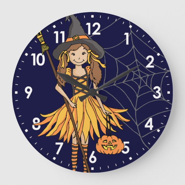 niedliche Mädels zwischen Mauer Große Wanduhr (Vorderseite)
