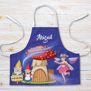 Niedliche magische Goblin Fairy Personalisiert Nam Schürze