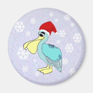 Niedliche Magnete Santa Pelican Magnet