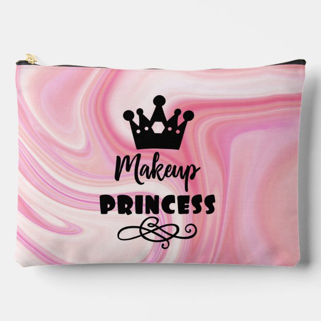 Niedliche Makeup Princess Wortart Zubehörtasche (Vorderseite)