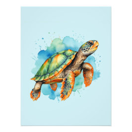 Niedliche Malerschildkröte Fotodruck